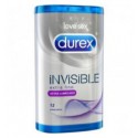 PRESERVATIVOS DUREX INVISIBLE EXTRA LUBRICADO 12u