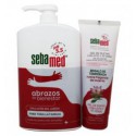 PACK GEL DE BAÑO EMULSION SIN JABON SEBAMED 1L + GEL DE BAÑO CON LOTO Y TÉ VERDE 250ml
