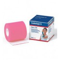 CINTA ELASTICA ADHESIVA LEUKOTAPE K PARA VENDAJE NEUROMUSCULAR COLOR ROSA 5cm x 5m