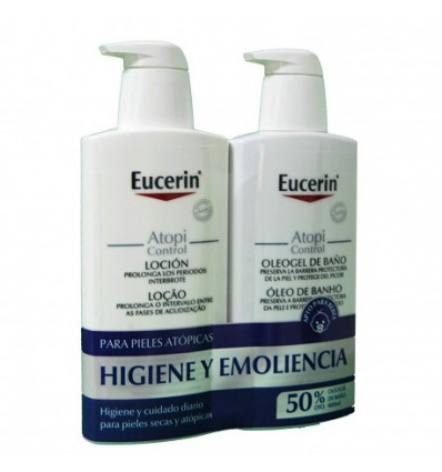 PACK LOCION HIDRATANTE ATOPICONTROL EUCERIN 400ml + OLEOGEL ATOPICONTROL EUCERIN 400ml