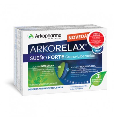 ARKORELAX SUEÑO FORTE 8H 30 comprimidos