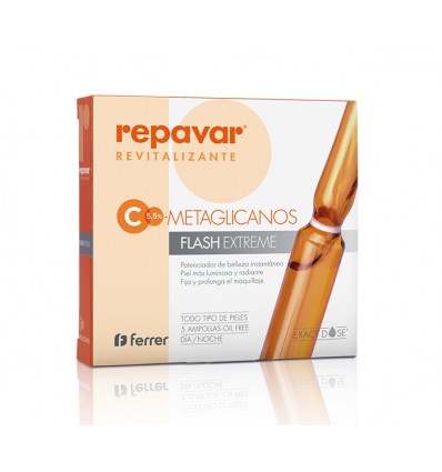 AMPOLLAS METAGLICANOS FLASH EXTREME REPAVAR REVITALIZANTE 5u