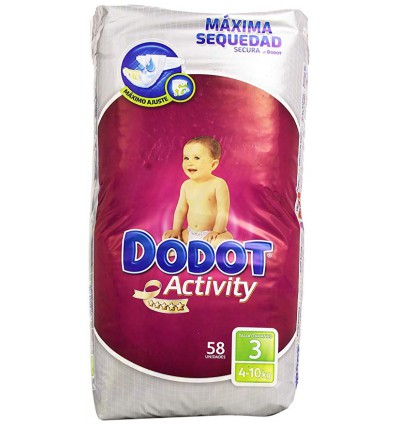DODOT Protection Plus Activity Pañales Talla 3 (6 a 10 kg) 56 Pañales :  : Bebé