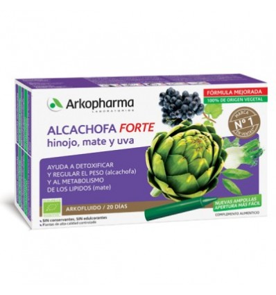ARKOFLUIDO ALCACHOFA FORTE BIO ARKOPHARMA 20 ampollas