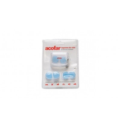 TAPONES DE OIDO DE SILICONA MOLDEABLE ACOFAR 6u