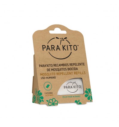PASTILLA DE RECAMBIO PULSERA ANTIMOSQUITOS PARAKITO 2u