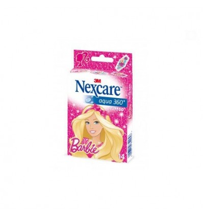 TIRITAS INFANTILES NEXCARE AQUA BARBIE 14u