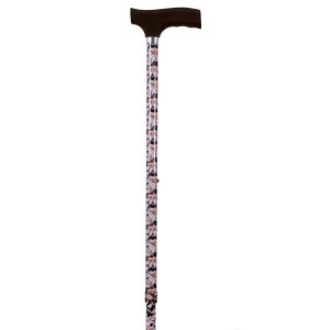BASTON/MULETILLA EXTENSIBLE DE ALUMINIO ESTAMPADA CON PUÑO DE TACTO BLANDO CODIGO 454
