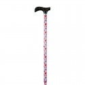 BASTON/MULETILLA EXTENSIBLE DE ALUMINIO ESTAMPADA CON FLORES CODIGO 475