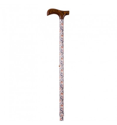 BASTON/MULETILLA EXTENSIBLE DE ALUMINIO ESTAMPADA CON FLORES CODIGO 474