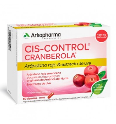 CRANBEROLA CIS-CONTROL ARKOPHARMA 60 cápsulas