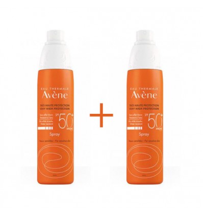 PACK SPRAY SOLAR AVENE SPF-50 2x200ml