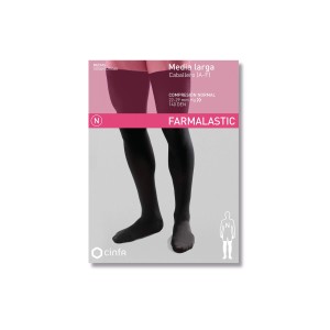 MEDIA LARGA CABALLERO FARMALASTIC COMPRESION NORMAL COLOR NEGRO TALLA GRANDE