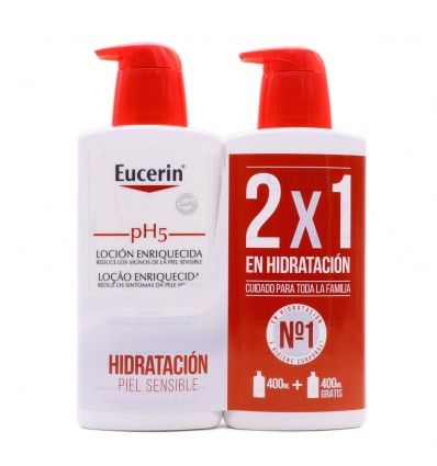 PACK LOCION ENRIQUECIDA EUCERIN PH-5 2x400ml