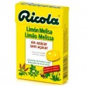 CARAMELOS RICOLA DE LIMON Y MELISA SIN AZUCAR BOLSA 50gr