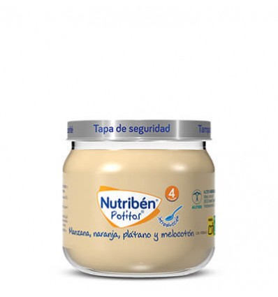 POTITO NUTRIBEN INTRODUCCION A LA MANZANA, NARANJA, PLATANO Y MELOCOTON 120gr