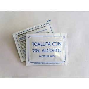 TOALLITAS CON ALCOHOL WHIPE 70%