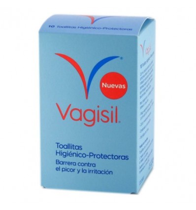 TOALLITAS HIGIENICAS PROTECTORAS VAGISIL 10u