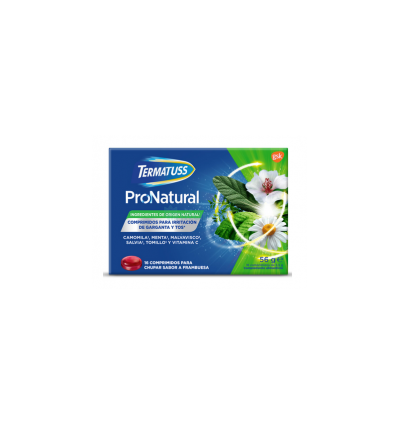 TERMATUSS PRONATURAL SABOR FRAMBUESA 16 comprimidos para chupar