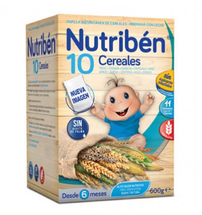 PAPILLA NUTRIBEN 10 CEREALES 600gr