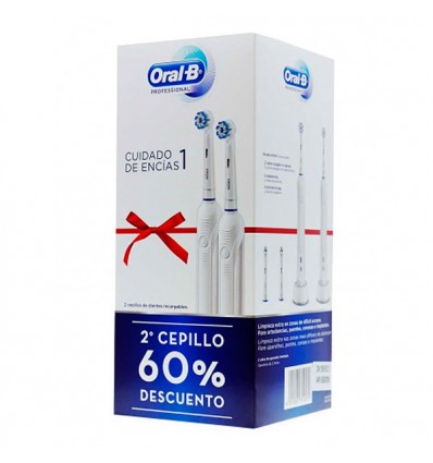 PACK CEPILLO DENTAL ELECTRICO ORAL-B PROFESIONAL CUIDADO DE ENCIAS 1 2u