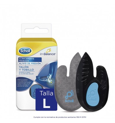 PLANTILLAS DR SCHOLL IN BALANCE PARA PRESION DE TALON Y TOBILLO TALLA L 2u