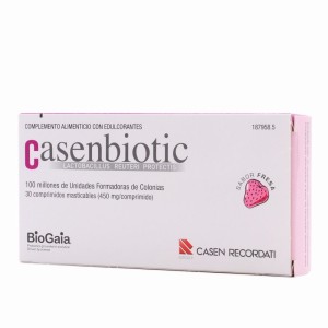 CASENBIOTIC SABOR FRESA 30 comprimidos