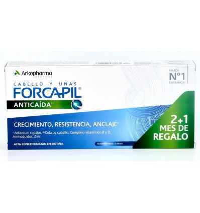 FORCAPIL ANTI-CAIDA DEL CABELLO ARKOPHARMA 3 MESES 90 comprimidos
