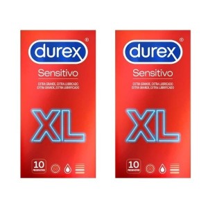 PACK PRESERVATIVO DUREX SENSITIVO XL 2x10u