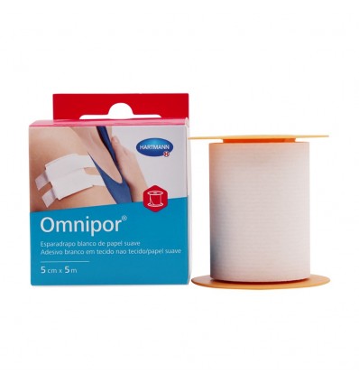 ESPARADRAPO DE PAPEL OMNIPOR COLOR BLANCO HARTMANN 5x5cm