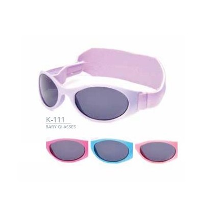 GAFAS DE SOL INFANTIL PARA BEBE KOST K-111 COLOR ROSA CON GOMA