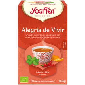 INFUSION YOGI TEA ALEGRIA DE VIVIR 17 bolsitas
