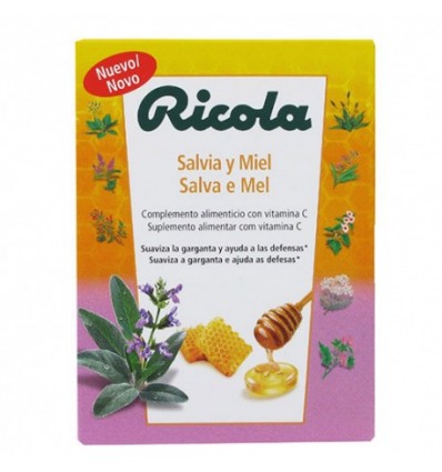 CARAMELOS RICOLA SALVIA Y MIEL 50gr