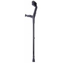 MULETA/BASTON INGLES ADULTO BIRREGULABLE BCRA MANO IZQUIERDA COLOR NEGRO FORTA 1u
